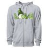 Icon Unisex Lightweight Loopback Terry Full-Zip Hooded Sweatshirt Thumbnail