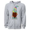 Icon Unisex Lightweight Loopback Terry Full-Zip Hooded Sweatshirt Thumbnail