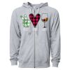 Icon Unisex Lightweight Loopback Terry Full-Zip Hooded Sweatshirt Thumbnail