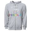 Icon Unisex Lightweight Loopback Terry Full-Zip Hooded Sweatshirt Thumbnail