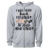 Icon Unisex Lightweight Loopback Terry Full-Zip Hooded Sweatshirt Thumbnail