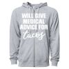 Icon Unisex Lightweight Loopback Terry Full-Zip Hooded Sweatshirt Thumbnail