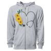Icon Unisex Lightweight Loopback Terry Full-Zip Hooded Sweatshirt Thumbnail
