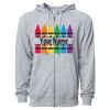 Icon Unisex Lightweight Loopback Terry Full-Zip Hooded Sweatshirt Thumbnail
