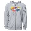 Icon Unisex Lightweight Loopback Terry Full-Zip Hooded Sweatshirt Thumbnail
