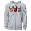 Icon Unisex Lightweight Loopback Terry Full-Zip Hooded Sweatshirt Thumbnail