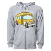 Icon Unisex Lightweight Loopback Terry Full-Zip Hooded Sweatshirt Thumbnail