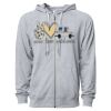 Icon Unisex Lightweight Loopback Terry Full-Zip Hooded Sweatshirt Thumbnail