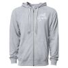Icon Unisex Lightweight Loopback Terry Full-Zip Hooded Sweatshirt Thumbnail