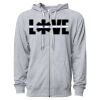 Icon Unisex Lightweight Loopback Terry Full-Zip Hooded Sweatshirt Thumbnail
