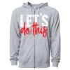 Icon Unisex Lightweight Loopback Terry Full-Zip Hooded Sweatshirt Thumbnail