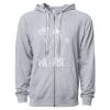 Icon Unisex Lightweight Loopback Terry Full-Zip Hooded Sweatshirt Thumbnail