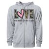 Icon Unisex Lightweight Loopback Terry Full-Zip Hooded Sweatshirt Thumbnail