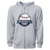 Icon Unisex Lightweight Loopback Terry Full-Zip Hooded Sweatshirt Thumbnail