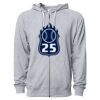 Icon Unisex Lightweight Loopback Terry Full-Zip Hooded Sweatshirt Thumbnail
