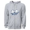 Icon Unisex Lightweight Loopback Terry Full-Zip Hooded Sweatshirt Thumbnail