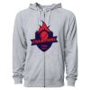Icon Unisex Lightweight Loopback Terry Full-Zip Hooded Sweatshirt Thumbnail