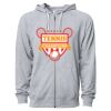Icon Unisex Lightweight Loopback Terry Full-Zip Hooded Sweatshirt Thumbnail