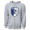 Icon Unisex Lightweight Loopback Terry Full-Zip Hooded Sweatshirt Thumbnail