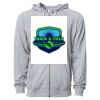 Icon Unisex Lightweight Loopback Terry Full-Zip Hooded Sweatshirt Thumbnail