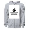 Icon Unisex Lightweight Loopback Terry Full-Zip Hooded Sweatshirt Thumbnail