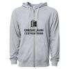 Icon Unisex Lightweight Loopback Terry Full-Zip Hooded Sweatshirt Thumbnail