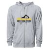 Icon Unisex Lightweight Loopback Terry Full-Zip Hooded Sweatshirt Thumbnail