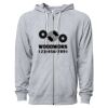 Icon Unisex Lightweight Loopback Terry Full-Zip Hooded Sweatshirt Thumbnail