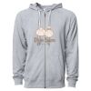 Icon Unisex Lightweight Loopback Terry Full-Zip Hooded Sweatshirt Thumbnail