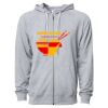 Icon Unisex Lightweight Loopback Terry Full-Zip Hooded Sweatshirt Thumbnail