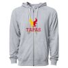 Icon Unisex Lightweight Loopback Terry Full-Zip Hooded Sweatshirt Thumbnail