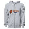 Icon Unisex Lightweight Loopback Terry Full-Zip Hooded Sweatshirt Thumbnail