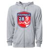 Icon Unisex Lightweight Loopback Terry Full-Zip Hooded Sweatshirt Thumbnail