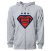 Icon Unisex Lightweight Loopback Terry Full-Zip Hooded Sweatshirt Thumbnail