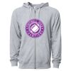 Icon Unisex Lightweight Loopback Terry Full-Zip Hooded Sweatshirt Thumbnail