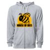 Icon Unisex Lightweight Loopback Terry Full-Zip Hooded Sweatshirt Thumbnail