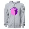 Icon Unisex Lightweight Loopback Terry Full-Zip Hooded Sweatshirt Thumbnail