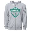 Icon Unisex Lightweight Loopback Terry Full-Zip Hooded Sweatshirt Thumbnail