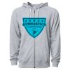 Icon Unisex Lightweight Loopback Terry Full-Zip Hooded Sweatshirt Thumbnail