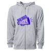 Icon Unisex Lightweight Loopback Terry Full-Zip Hooded Sweatshirt Thumbnail