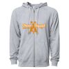 Icon Unisex Lightweight Loopback Terry Full-Zip Hooded Sweatshirt Thumbnail