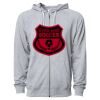 Icon Unisex Lightweight Loopback Terry Full-Zip Hooded Sweatshirt Thumbnail