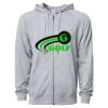 Icon Unisex Lightweight Loopback Terry Full-Zip Hooded Sweatshirt Thumbnail