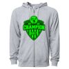 Icon Unisex Lightweight Loopback Terry Full-Zip Hooded Sweatshirt Thumbnail