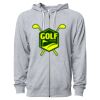 Icon Unisex Lightweight Loopback Terry Full-Zip Hooded Sweatshirt Thumbnail