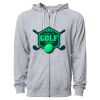 Icon Unisex Lightweight Loopback Terry Full-Zip Hooded Sweatshirt Thumbnail