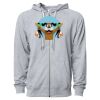 Icon Unisex Lightweight Loopback Terry Full-Zip Hooded Sweatshirt Thumbnail