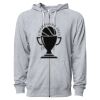 Icon Unisex Lightweight Loopback Terry Full-Zip Hooded Sweatshirt Thumbnail