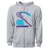 Icon Unisex Lightweight Loopback Terry Full-Zip Hooded Sweatshirt Thumbnail
