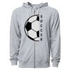 Icon Unisex Lightweight Loopback Terry Full-Zip Hooded Sweatshirt Thumbnail
